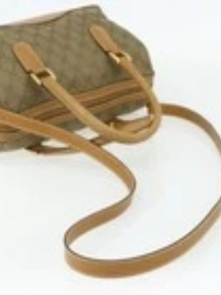 Gucci Gg Canvas Hand Bag 2way Beige Gold 000 2854 0281 Auth